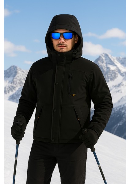 Su ve Rüzgar Geçirmez Kürklü Softshell Erkek Mont fırsatları