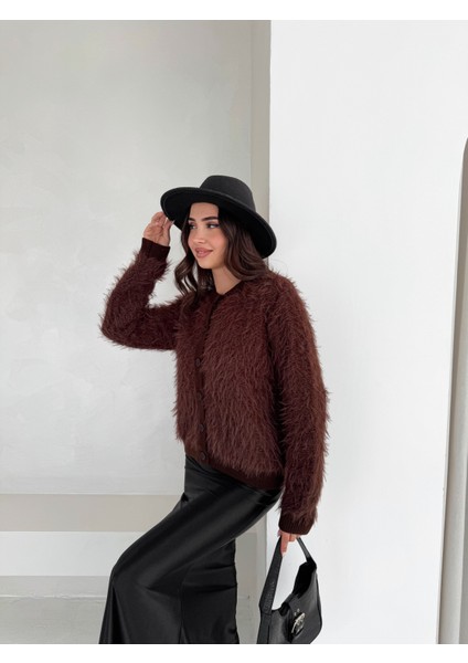 Kadın Soft Yumuşak Dokulu Triko Hırka – Kalın Örgü Bisiklet Yaka Hırka modelleri