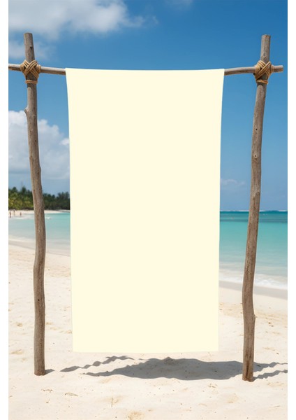 Tek Renkli Pamuklu Plaj- Banyo Havlusu – 75X150 cm fiyatları