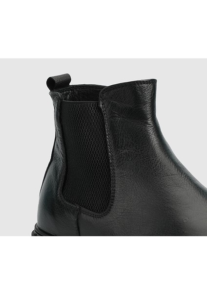 Siyah Deri Erkek Bot indirimleri