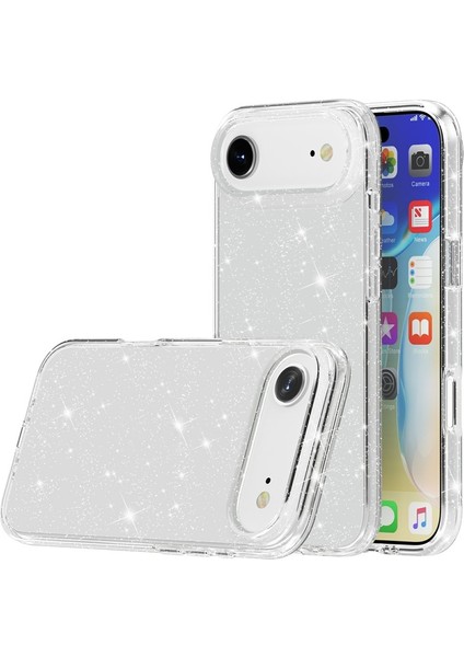 iPhone 17 Air Kılıf Simli Jelly Transparan Silikon Kapak fiyatları