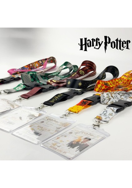 Harry Potter Chibi Karakterler Lisanslı Boyun Askı Ipi, Hogwarts Lanyard Seti, modelleri
