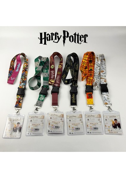 Harry Potter Chibi Karakterler Lisanslı Boyun Askı Ipi, Hogwarts Lanyard Seti, fırsatları