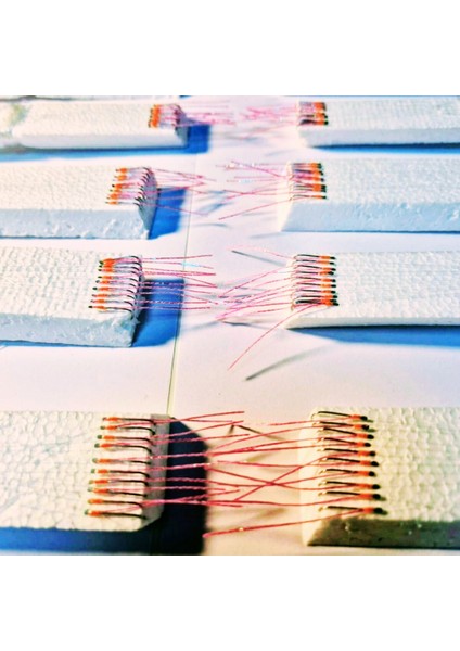 Çapari İstavrit Çaparisi, 20x12 Beden, Ultraviyole UV Neon Pembe Sim, 11 No Beyaz İğne, 10 İğneli Çapari 2li Paket fırsatları