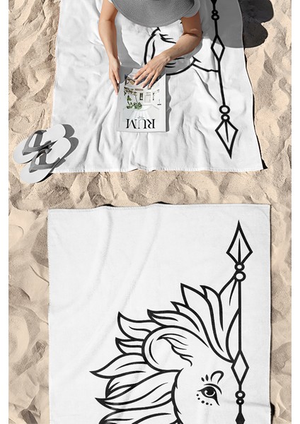 Aslanlar Çiftlere Özel Plaj Havlusu- 75CM x 150CM (2 Adet Havlu) modelleri