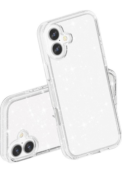 iPhone 17 Kılıf Simli Jelly Transparan Silikon Kapak modelleri