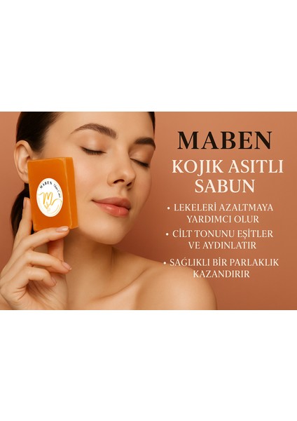 Doğal Kojik Asitli Cilt Sabunu Leke Karşıtı & Aydınlatıcı (Yüz & Vücut) 100GR 2 Adet