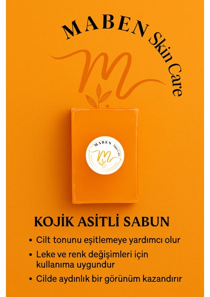 Doğal Kojik Asitli Cilt Sabunu Leke Karşıtı & Aydınlatıcı (Yüz & Vücut) 100GR 2 Adet