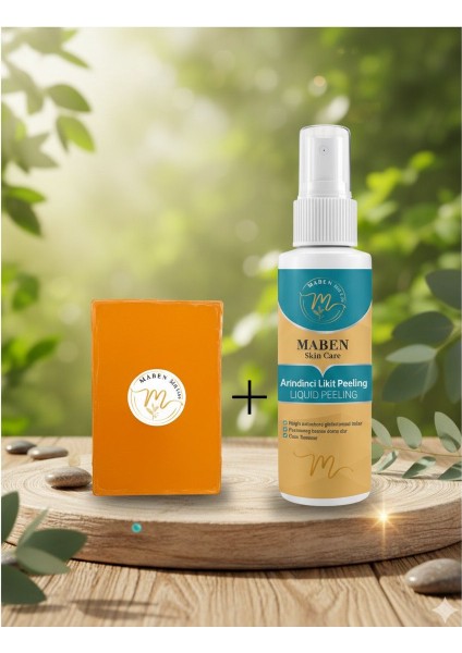 Doğal Kojik Asitli Cilt Sabunu 100GR + Arındırıcı Likit Yüz ve El Peeling Jel 100ML fırsatları
