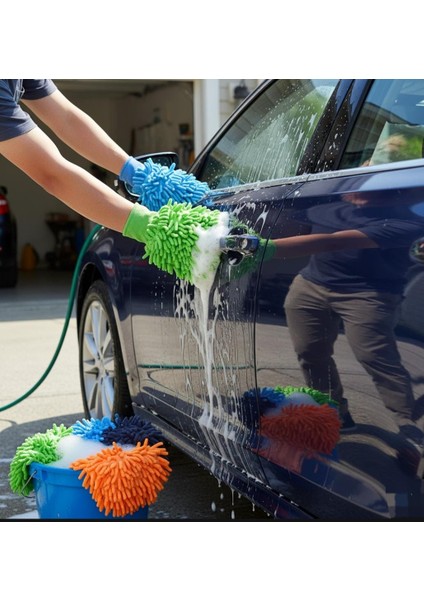 Mikrofiber Araç Yıkama Eldiveni