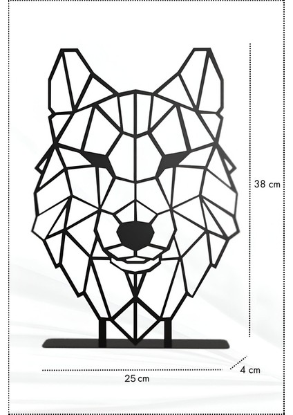 Masaüstü Bozkurt Biblo Kurt Figürlü Dekoratif Obje 38X25X4 cm fiyatları