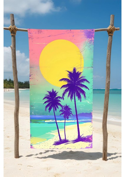 Güneş Pamuklu Plaj- Banyo Havlusu – 75X150 cm