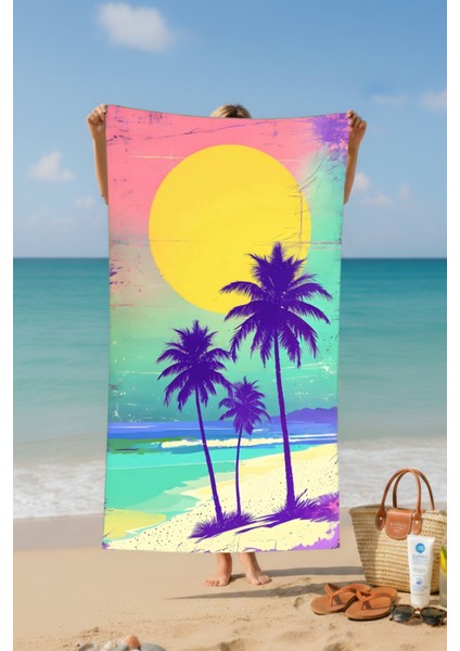 Güneş Pamuklu Plaj- Banyo Havlusu – 75X150 cm fiyatları