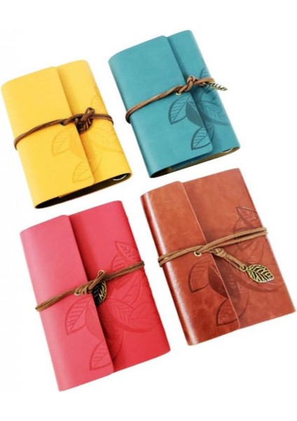 Küçük Boy Retro Deri Defter Dekoratif Hediyelik