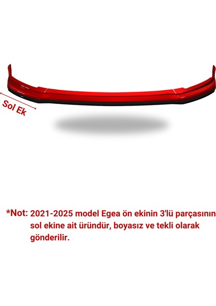 Fiat Egea Yeni Kasa Ön Tampon Eki Boyasız (Sol Ek)