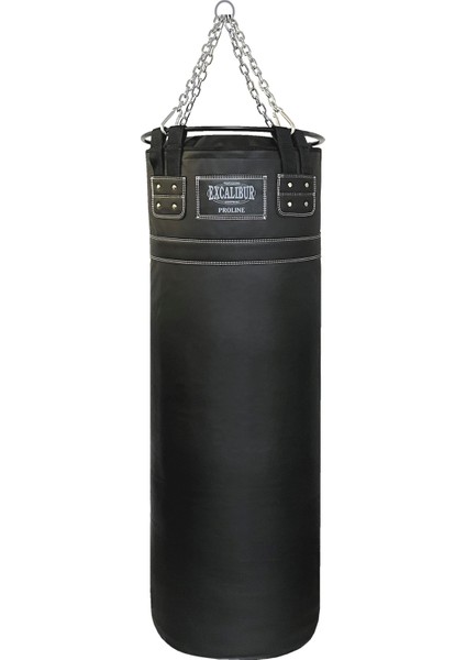 Proline Steel Salon Tipi Profesyonel Çemberli Boks Torbası 120 x 40 Siyah
