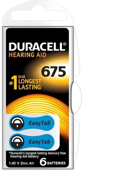 675 Numara 6 Lı Işitme Cihazı Pili