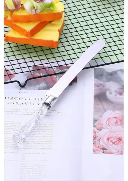 2 Li Paslanmaz Çelik Pasta Servis Seti Spatula Bıçak Seti modelleri