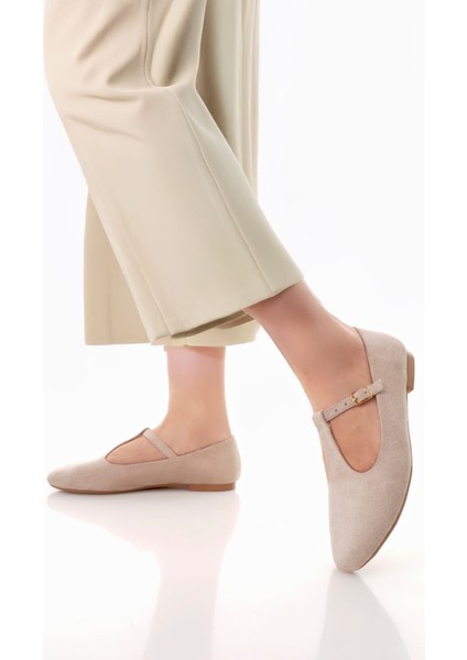 T-Strap Mary Jane Tasarım Babet