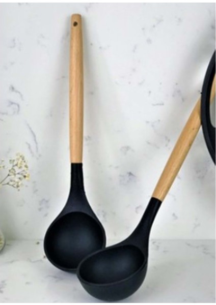 Ykt Bambu Sapli Si̇li̇kon Kepçe 12514 24