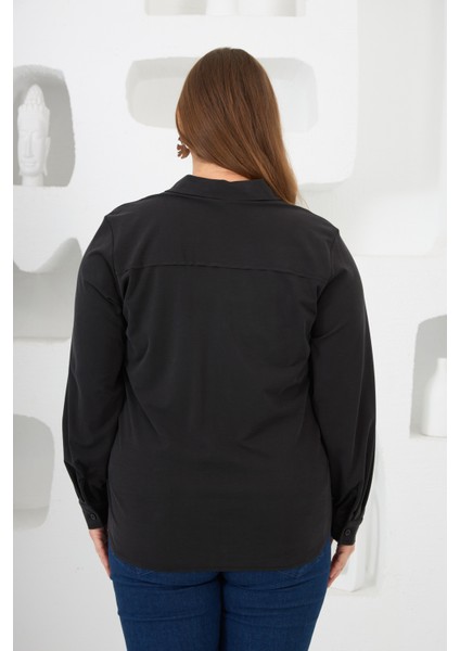 Büyük Beden Düz Renk Gömlek fırsatları