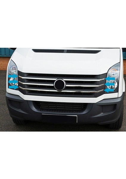 Vw Volkswagen Crafter Uyumlu Ön Panjur 6 Parça 2012-2017 Paslanmaz Krom fiyatları