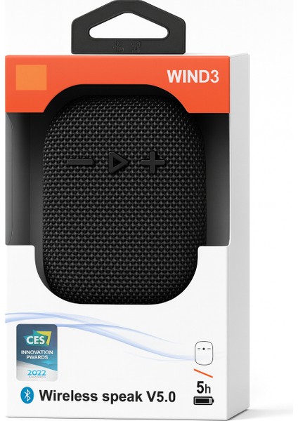 Wınd3 Kablosuz Bluetooth Hoparlör V5.0 | Suya Dayanıklı, 5 Saat Pil, Kemer & Bisiklet Askılı Taşınabilir Hoparlör