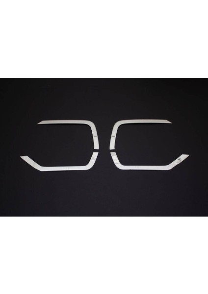 Vw Volkswagen Transporter T6.1 Uyumlu Sis Far Kaşı 4 Parça 2020 ve Sonrası Paslanmaz Krom