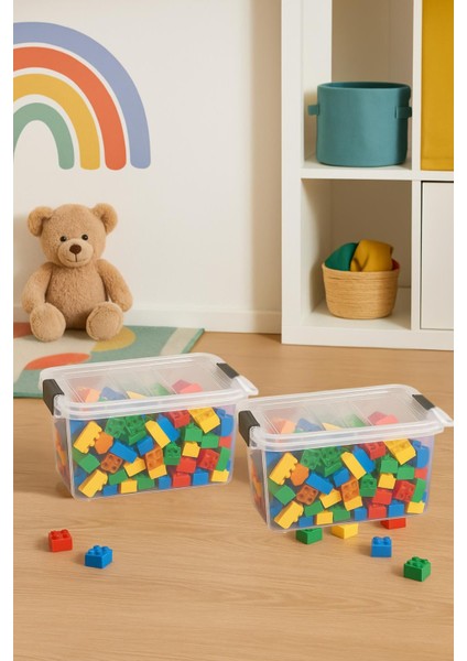 2 Li Şeffaf Saklama Kutusu & Düzenleme Kutusu 10,5 Lt indirimleri