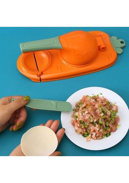 Havuç Tasarımlı Şık Pratik Börek Mantı Hamuru Presleme Börek Yapma Kalıbı (5067)