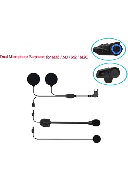 Mikrofonlu Motosiklet Kaskı Kulaklığı Tam/yarım Yüz Kaskları Için 2’si 1 Arada Kulaklık Seti fiyatları