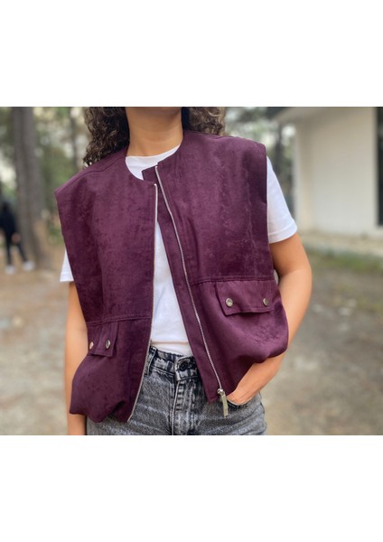 Premium Süet Fermuarlı Yelek fırsatları