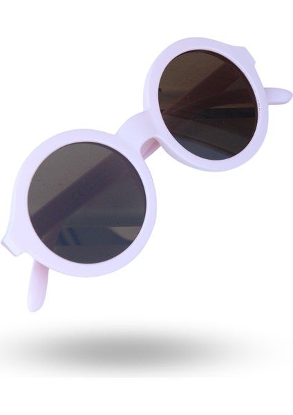 Büro Ev Ofis Parti Kostümü Için Pembe Yuvarlak Iskandinav Çocuk Gözlüğü