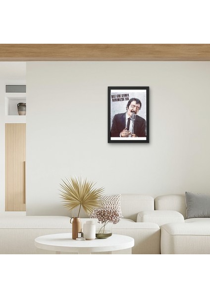 Müslüm Gürses Tablosu | "deli Gibi Sevmek" Nostaljik Müzik Poster | Kült Ahşap Duvar Dekoru