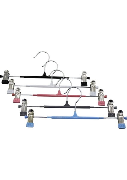 10 Adet Plastik - Metal Uçlu Etek Askısı (5067)