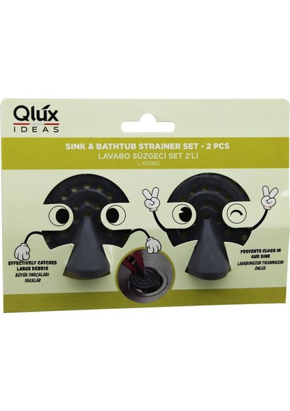 Qlux L-00962 2pcs Lavabo Süzgeç Set (5067)