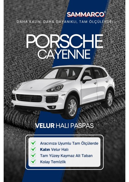Porsche Cayenne 2010 Halı Paspas Velur Paspas Kumaş Paspas Oto Paspas fiyatları