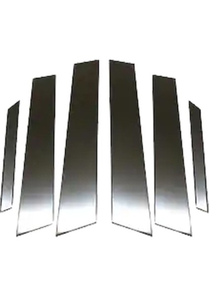 Vw Volkswagen Passat B6 (3c) Uyumlu Sedan Direk Nikelajı 6 Parça 2005-2012 Paslanmaz Krom