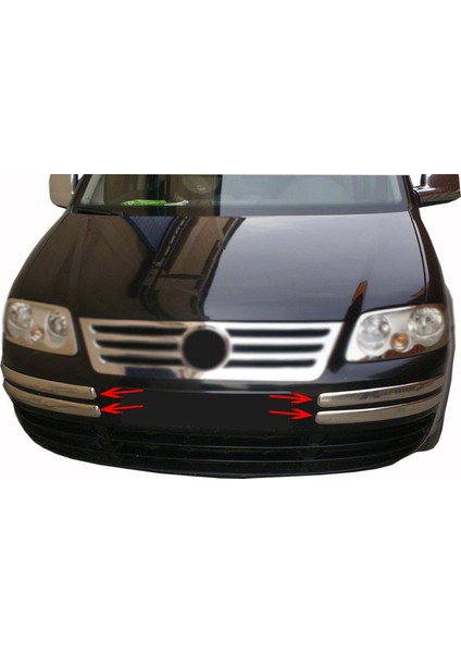 Vw Volkswagen Caddy Uyumlu Ön Tampon Kaşı 4 Parça 2003-2010 Paslanmaz Krom fiyatları
