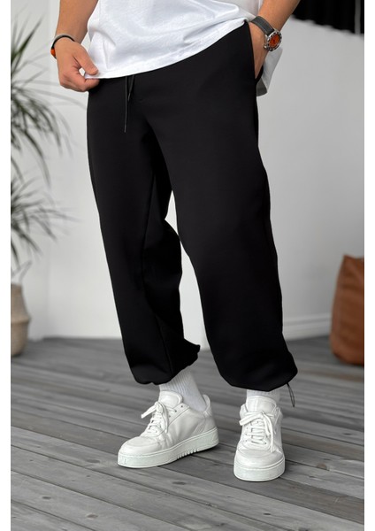 Erkek Baggy Ayarlanabilir Paça 3 Iplik Şardonlu Bol Kesim Stoper Paça Rahat Eşofman Altı TR0463 fiyatları