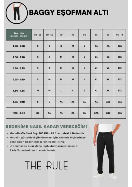 Erkek Baggy Ayarlanabilir Paça 3 Iplik Şardonlu Bol Kesim Stoper Paça Rahat Eşofman Altı TR0463