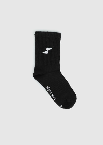 Siyah Eclipse Sport ES002 Siyah Tenis Tekli Çorap modelleri