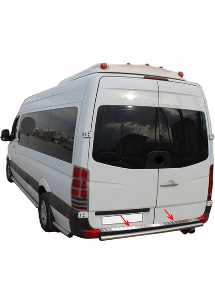 Vw Volkswagen Crafter Uyumlu Arka Tampon Eşiği 2006-2017 Paslanmaz Krom fiyatları