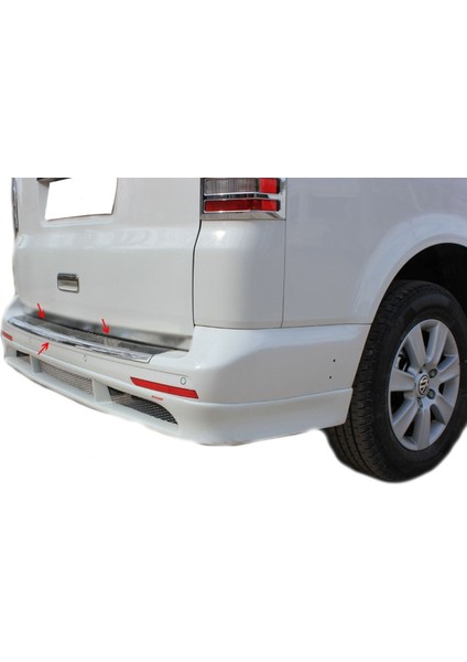 Vw Volkswagen Transporter T5 Uyumlu Arka Tampon Eşiği 2010-2014 Paslanmaz Krom fiyatları