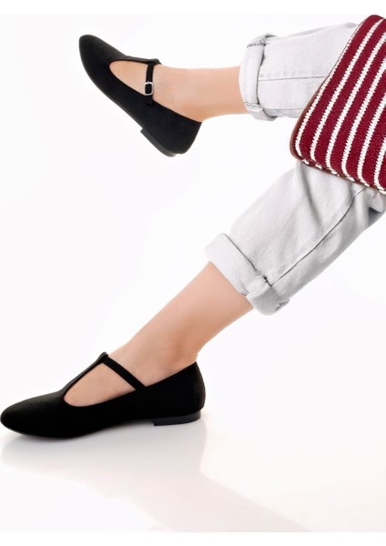 T-Strap Mary Jane Tasarım Babet