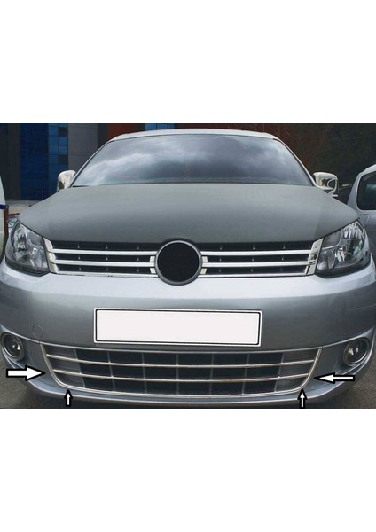 Vw Volkswagen Caddy Uyumlu Ön Tampon Çıtası 3 Parça Trendline 2010-2014 Paslanmaz Krom fiyatları