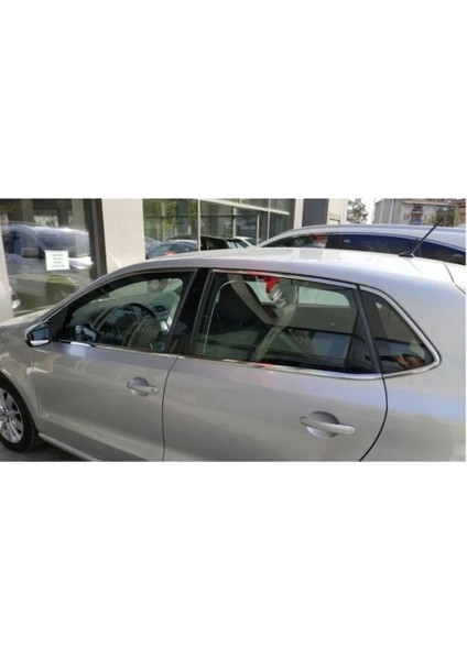Vw Volkswagen Polo 6r Uyumlu Hb Cam Çerçeve 12 Parça 2009-2017 Paslanmaz Krom fiyatları