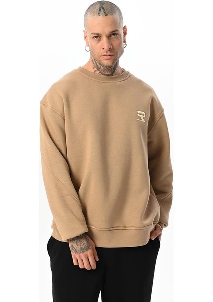 Sırt Baskılı Nakışlı Sweatshirt fiyatları