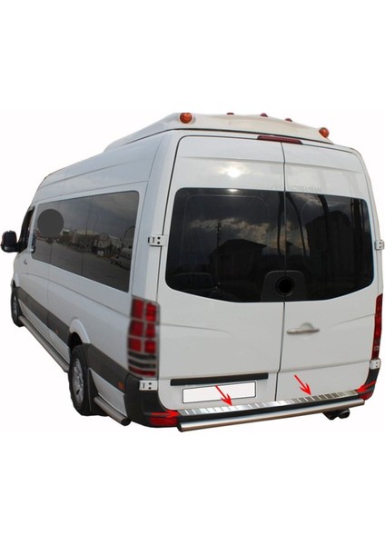 Vw Volkswagen Crafter Uyumlu Arka Tampon Eşiği 2017 Üzeri Paslanmaz Krom fiyatları