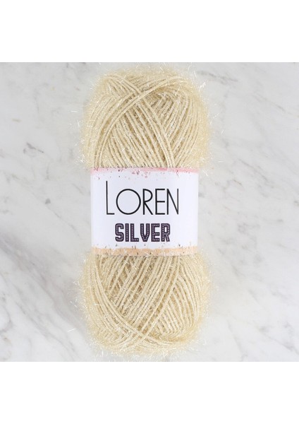 Loren Silver Bej El Örgü Ipi - RS0066 - 34094